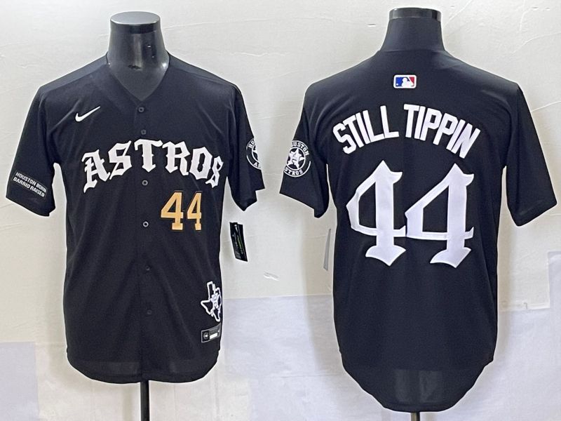 Men 2025 Houston Astros 44 Still Tippin Black Seven generations Joint Name Nike MLB Jersey style 5